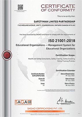 Safetyman ISO 21001 - 310
